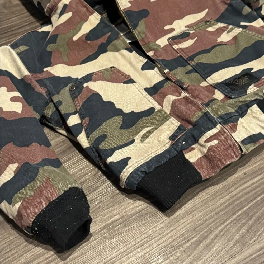 WALLS BLIZZARD PRUF CAMO JACKET YOUTH SIZE 6-7 WINTER GEAR VINTAGE